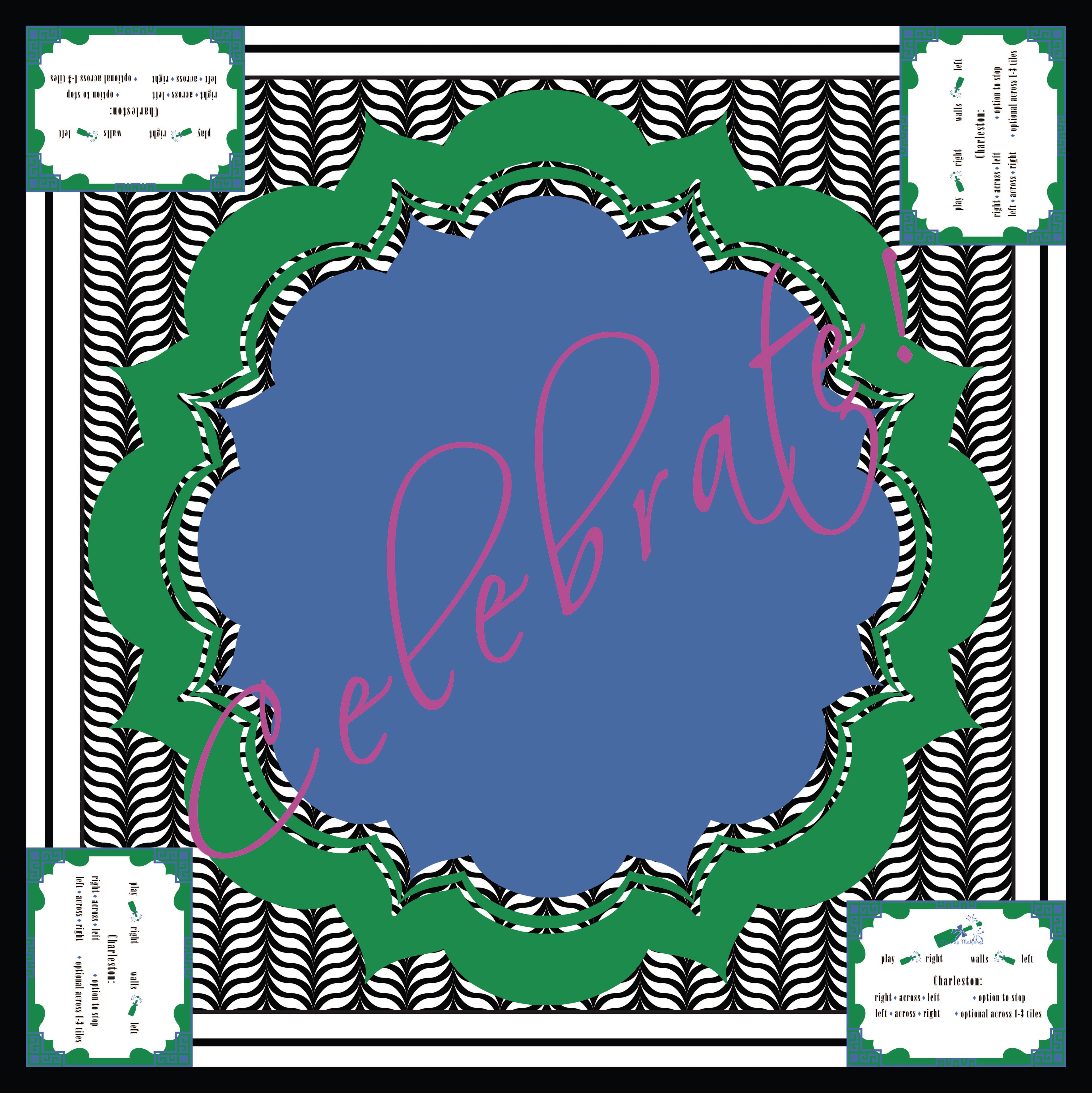 Hip Hip Mahjong Celebration Mat