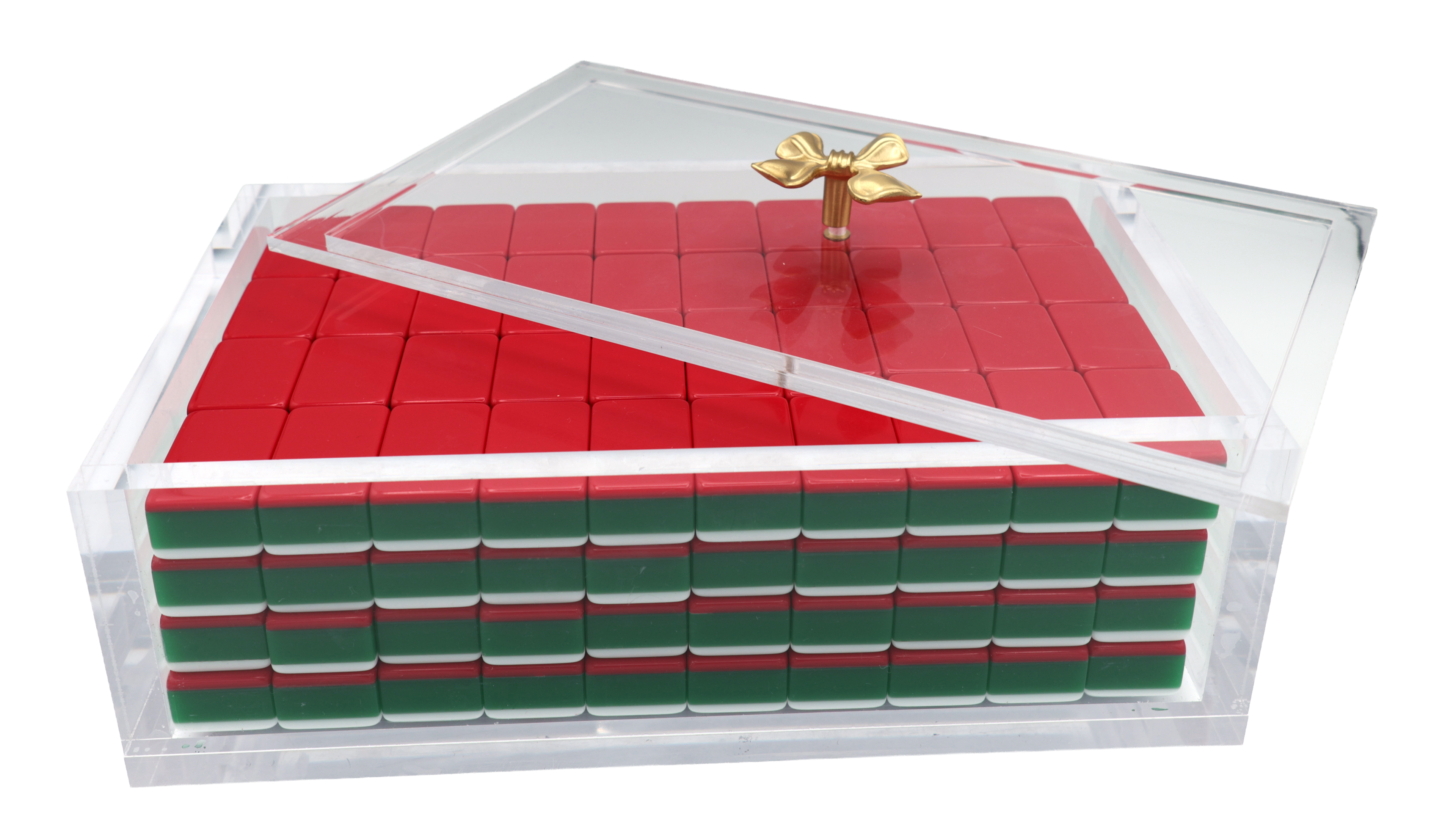 Lucite Mahjong Tile Box