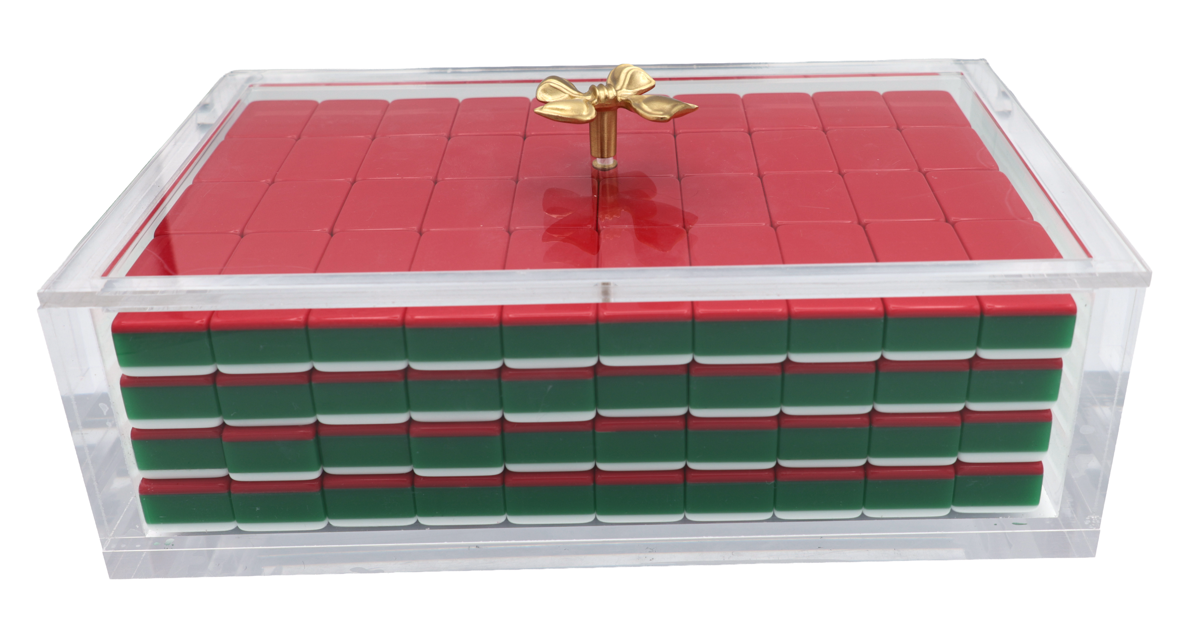 Lucite Mahjong Tile Box