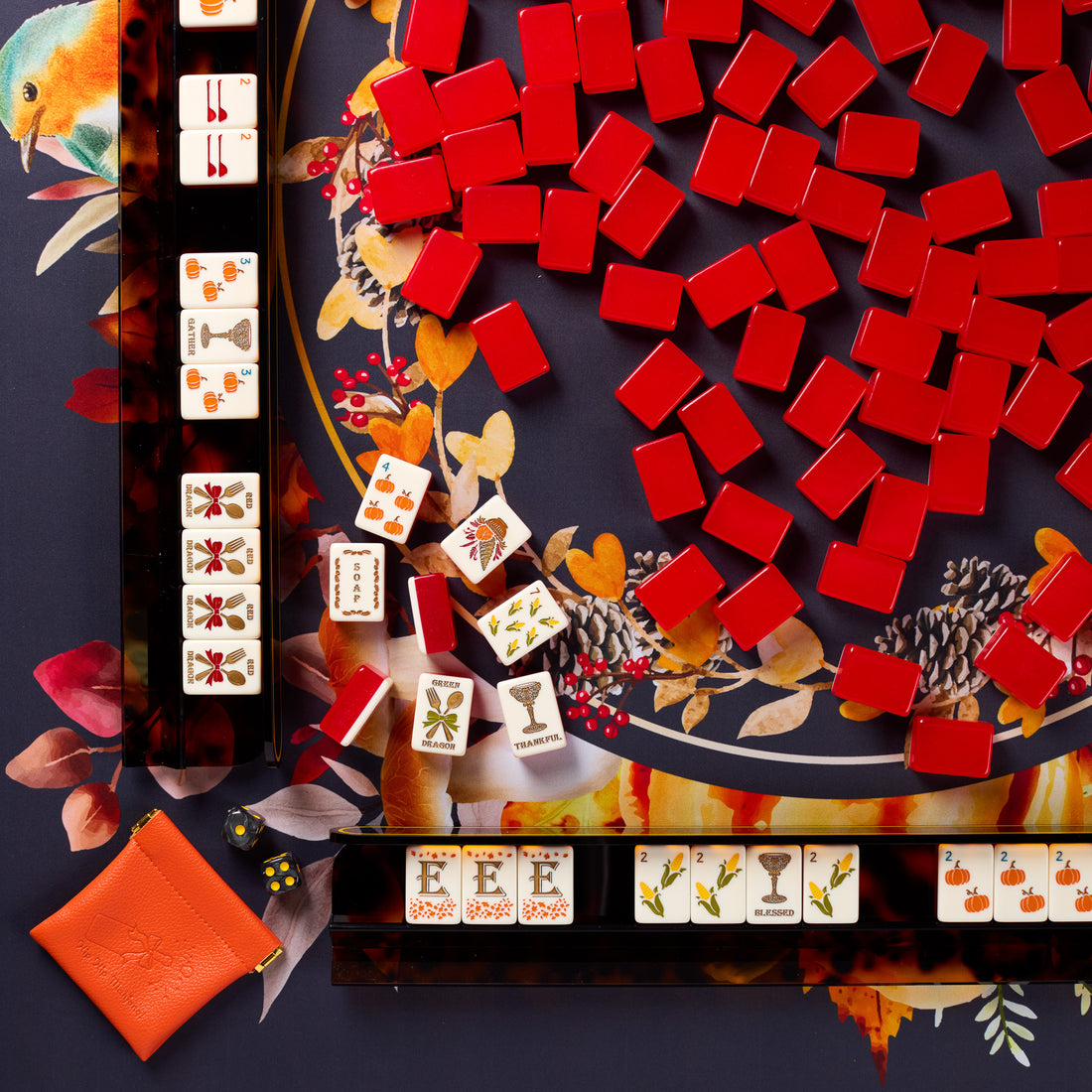 So Bam Grateful Mahjong Tiles