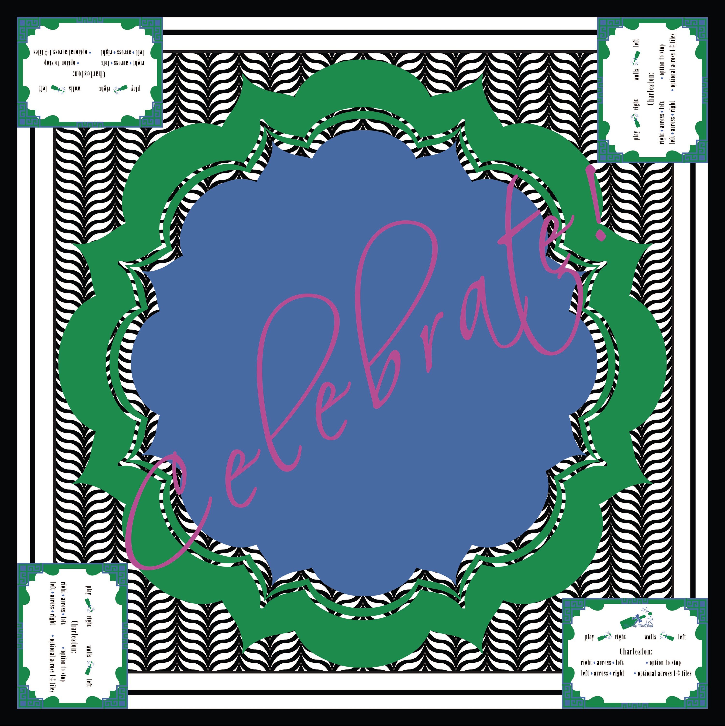 Hip Hip Mahjong Celebration Mat