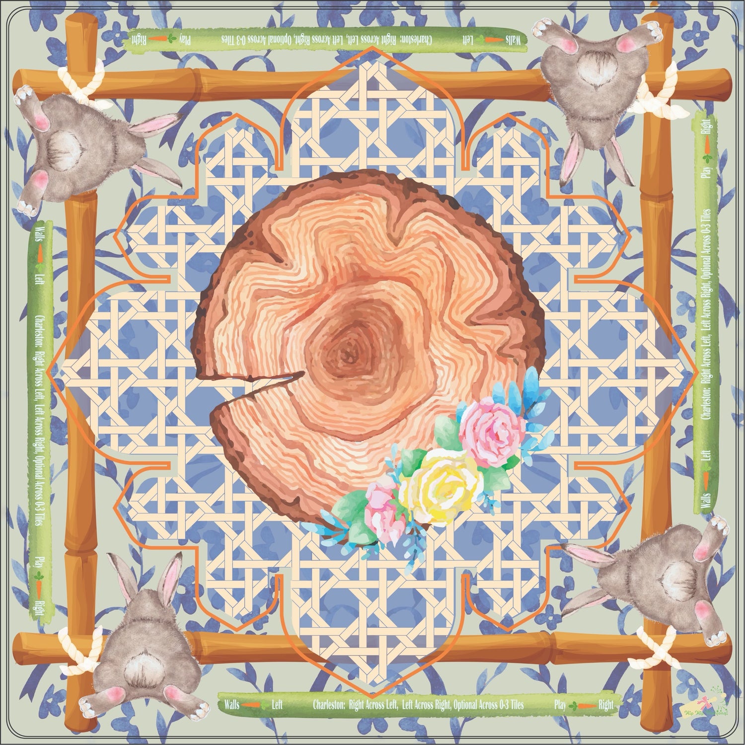 Hoppy EAST-Hare Mahjong Mat